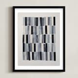 "tonality III" - Art Print in Slate by Sara Hicks Malone - Framed