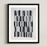 "tonality I" - Art Print in Slate by Sara Hicks Malone - Framed