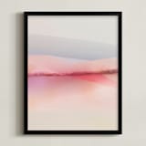 "Sailors Delight" - Art Print in Pink Skies by Karen Kardatzke - Framed