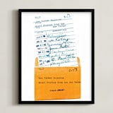 "Something Borrowed " - Art Print in Peach by Sheila Corcoran - Framed