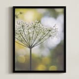 "wild flower one" - Art Print in natural yellow by Stacy Cooke - Framed