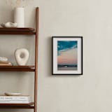 "Lake Lights" - Art Print in Lake Blue by Beth Scott Design - In a Room