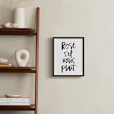 "Rosé S'il Vous Plaît" - Art Print in Snow by Annie Montgomery - In a Room