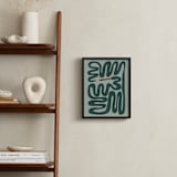 "Squiggly Snake" - Personalized Art Print in Cactus by Jenna Holcomb - In a Room