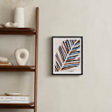 "Abstract Palm Leaf" - Art Print in Cinnamon by Iveta Angelova - In a Room