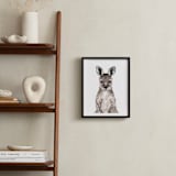 "Baby Kangaroo" - Art Print in hazelnut by Cass Loh - In a Room