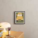 "Let's Go" - Art Print in White by Elliot Stokes - In a Room