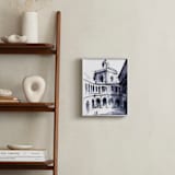 "Theater of space" - Art Print in Shadow Blue by Cailin Nikel-Zueger - In a Room