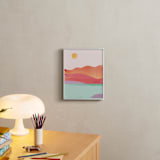 "Looking Far West" - Art Print in Pink Blush by sue prue - In a Room