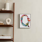"Collage letter Q" - Art Print in Quinacridone by Kiana Lee - In a Room