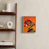 "Monarch Butterflies Sunset" - Art Print in Monarch Orange by Elena Kulikova - In a Room