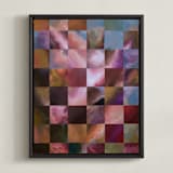 "Pieces Of The Sky" - Art Print in Soft Pink by Ella Frödin - Framed Canvas