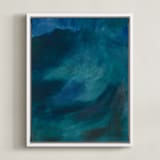 "Transitioning" - Art Print in Lake by Manuela BK - Framed Canvas