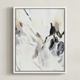 "In France I" - Art Print in creme by Svitlana Martynjuk - Framed Canvas