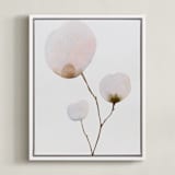 "Mokuren03" - Art Print in Pale Pink by jinseikou - Framed Canvas
