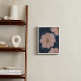 "Moody Florals II" - Art Print in Pale Pink by Angel Walker - In a Room