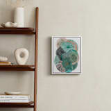 "Grey Thoughts" - Art Print in Teal by Maggie Ramirez Burns - In a Room