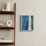 "Indigo Sea" - Art Print in Indigo Sea Blue by Denise Wong - In a Room