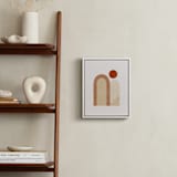 "Rustic Geometry 2" - Art Print in Terracotta by Iveta Angelova - In a Room