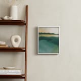 "Tranquil Harbor" - Art Print in Tranquil Green by AlisonJerry - In a Room