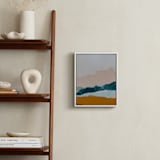 "Moving Mountains I" - Art Print in River Blue by Kayla King - In a Room