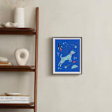"Space Pup" - Art Print in Celestial by Kristin Mastoras - In a Room