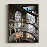 "Abandoned architectural beauty" - Art Print in stone by Greta Staknyte - Framed