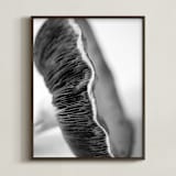 "Forest Find" - Art Print in black and white, grey, gray by Alexis Arnold - Framed