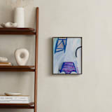 "Beach Feels" - Art Print in beach blue by Lauren Packard - In a Room