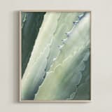 "Botanical II" - Art Print in Aloe Green by Whitley Williams - Framed