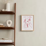 "Your Drawing: Portrait Custom Print" - Custom Print in Pink Grapefruit by Minted - In a Room