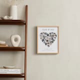 "Heart Snapshot for Grads: Framed Photo" - Framed Photo in White by Minted - In a Room