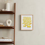 "Taxis in Traffic" - Art Print in White by BernadetteSosa - In a Room