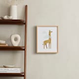 "Long Neck Friend" - Art Print in Giraffe by 2birdstone - In a Room