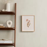 "Bear with Flowers" - Art Print in Tan by Vivian Yiwing - In a Room