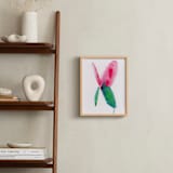 "Butterfly Whimsy" - Art Print in Pink by Lindsay Megahed - In a Room