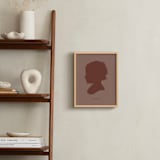 "Tone on Tone Silhouette" - Custom Print in Rustique by Minted - In a Room