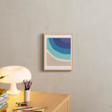 "By the Bay" - Art Print in White by Jenny Partrite - In a Room