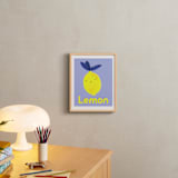"My Fruity Family I" - Art Print in Light Purple by Marta Crea - In a Room