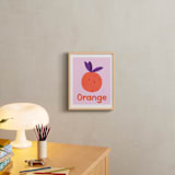 "My Fruity Family II" - Art Print in Light Pink by Marta Crea - In a Room