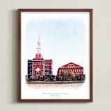 "Your Campus: Portrait Orientation Custom Print" - Custom Print in Paper by Minted - Framed