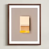 "Unstruck Yellow" - Art Print in Color Match Yellow by Andrew McClintock - Framed