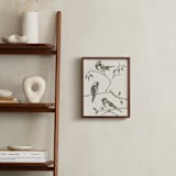 "Birds I" - Art Print in Sand by Teju Reval - In a Room