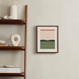 "Horizons Set 3" - Art Print in Grass Green by Roseanne Kenny - In a Room