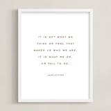 "Your Quote: Portrait Orientation Custom Print" - Custom Print in Rustique by Minted - Framed