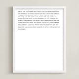 "Custom Quotes" - Custom Print in Noir by Minted - Framed