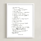 "Your Text: Custom Print " - Custom Print in Black by Minted - Framed