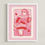 "The Queen: Custom Print" - Custom Print in Bubblegum by Jenna Holcomb - Framed