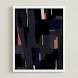 "paper tapestry II" - Art Print in Night by Sumak Studio - Framed