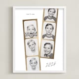 "Snapshots: Portrait Framed Photo" - Foil Framed Photo in Snow by Leah Bisch - Framed